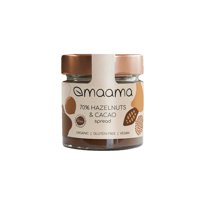 Hasselpähkinä-kaakaolevite 70% LUOMU 200g ryhmässä Raaka-aineet / Pähkinät / Pähkinävoita @ Rawfoodshop Scandinavia AB (MAAMA08)