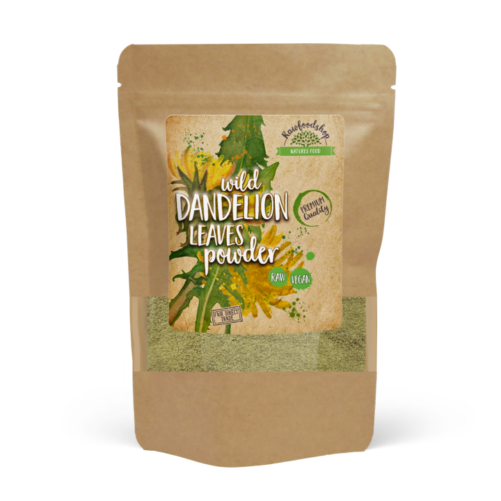 Voikukanlehtijauhe 100g ryhmässä Raaka-aineet / Terveysruoka / Vihreät Jauheet @ Rawfoodshop Scandinavia AB (MBP10)