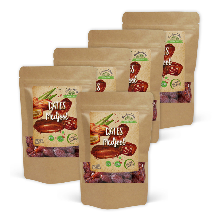 Medjool-taatelit 1kg x 5 pakettia ryhmässä Raaka-aineet / Hedelmät & Marjat / Päivämäärät @ Rawfoodshop Scandinavia AB (MEDJOOLVILD1-SET5)