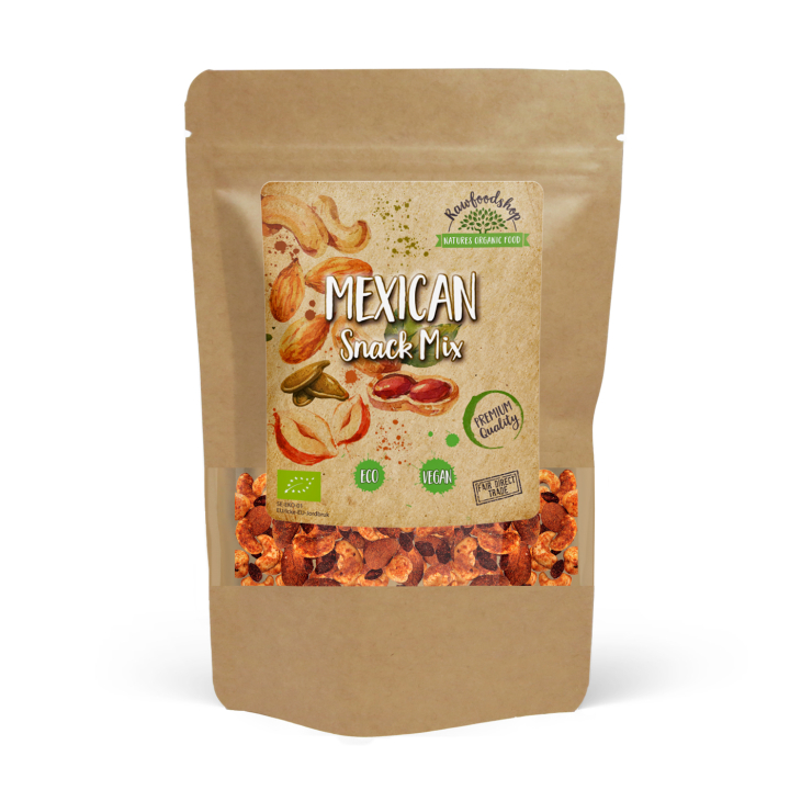 Meksikolainen Snacksekoitus LUOMU 200g ryhmässä Raaka-aineet / Pähkinät / Pähkinäsekoitus @ Rawfoodshop Scandinavia AB (MELMEX5-200)