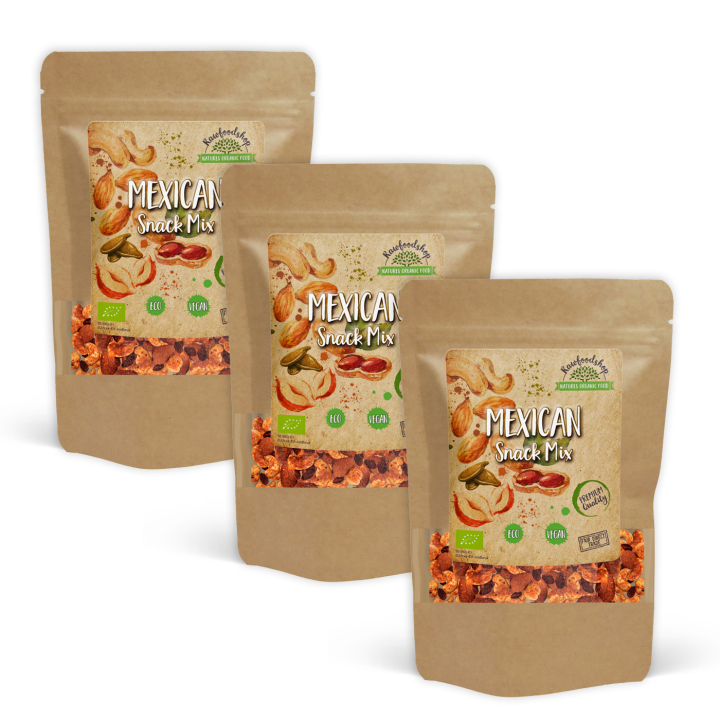Meksikolainen Snacksekoitus LUOMU 200g x 3 pakettia ryhmässä Raaka-aineet / Pähkinät / Pähkinäsekoitus @ Rawfoodshop Scandinavia AB (MELMEX5200-SET3)