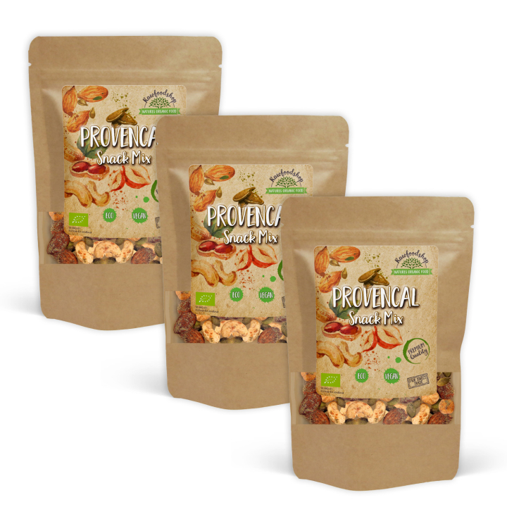 Provencelainen Snacksekoitus LUOMU 200g x 3 pakettia ryhmässä Raaka-aineet / Pähkinät / Pähkinäsekoitus @ Rawfoodshop Scandinavia AB (MELPROV5200-SET3)