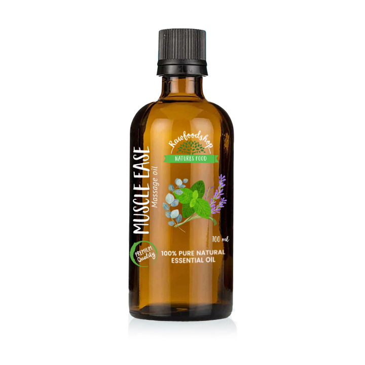 Muscle Ease hierontaöljy 100ml ryhmässä Iho & Vartalo / Vartalo / Hierontaöljy @ Rawfoodshop Scandinavia AB (MOLUL-04)