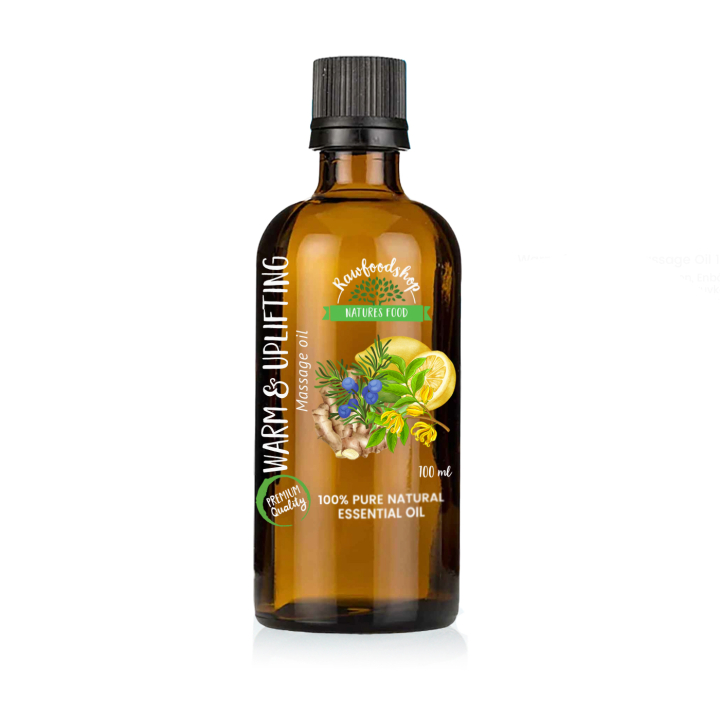 Lämmin ja virkistävä hierontaöljy 100ml ryhmässä Iho & Vartalo / Vartalo / Hierontaöljy @ Rawfoodshop Scandinavia AB (MOLUL-09)