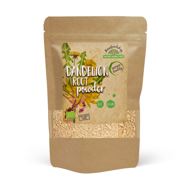 Voikukanjuurijauhe LUOMU 125g ryhmässä Raaka-aineet / Terveysruoka / Vihreät Jauheet @ Rawfoodshop Scandinavia AB (MRP10)