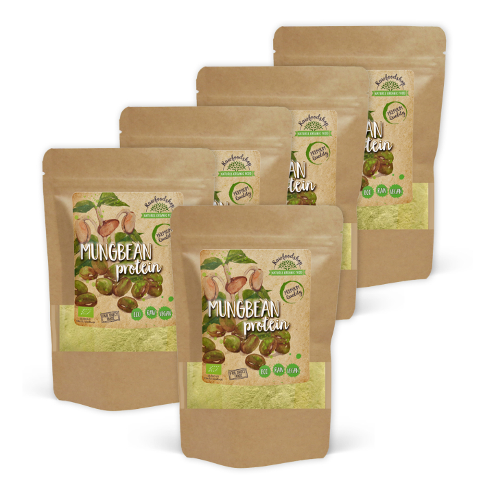 Mungpapu Proteiini LUOMU 500g x 5 pakettia ryhmässä Raaka-aineet / Terveysruoka / Proteiinijauhe @ Rawfoodshop Scandinavia AB (MUPO1-SET5)