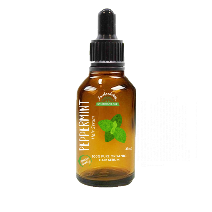 Piparminttu hiusseerumi LUOMU 30ml ryhmässä Iho & Vartalo / Hiukset / Seerumi & Öljy @ Rawfoodshop Scandinavia AB (OHSUL02)
