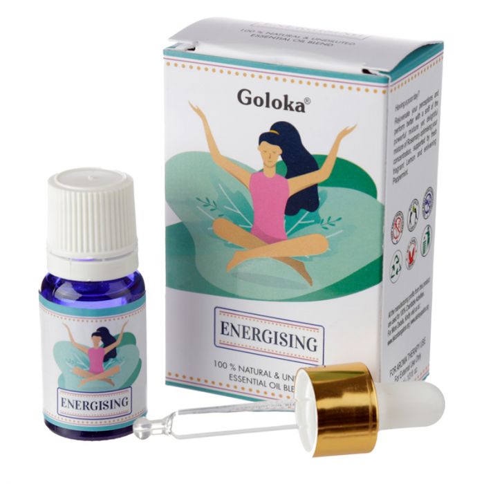 Goloka Blend Eteerinen Öljy Energising 10ml ryhmässä Koti & Sielu / Tunnelma & tuoksu / Tuoksuöljy @ Rawfoodshop Scandinavia AB (OILB04)