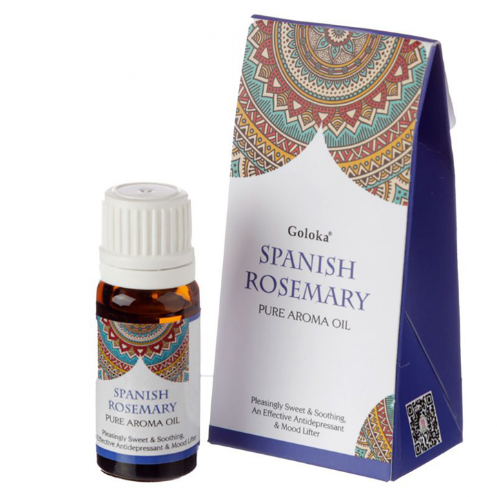 Goloka Aromiöljyt Espanjalainen Rosmariini 10ml ryhmässä Koti & Sielu / Tunnelma & tuoksu / Tuoksuöljy @ Rawfoodshop Scandinavia AB (OILG11)