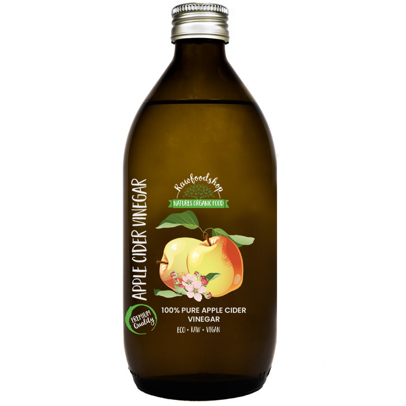 Omenasiiderietikka LUOMU 500ml ryhmässä Raaka-aineet / Ruokakomero / Mauste / Etikka @ Rawfoodshop Scandinavia AB (OLIE018-1)