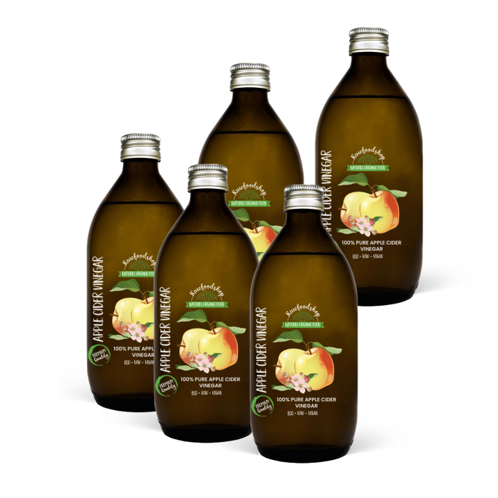 Omenasiiderietikka LUOMU 500ml x 5 pulloa ryhmässä Raaka-aineet / Ruokakomero / Maustaminen / Etikka @ Rawfoodshop Scandinavia AB (OLIE0181-SET5)