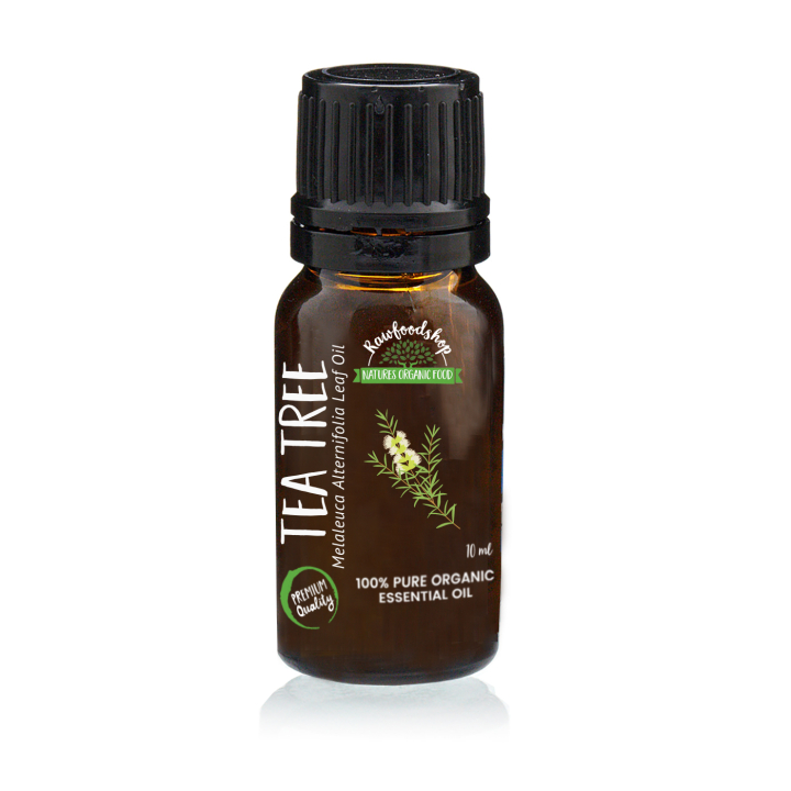 Tea Tree Eteerinen Öljy LUOMU 10ml ryhmässä Iho & Vartalo / Luonnollinen DIY / Eteeriset öljyt @ Rawfoodshop Scandinavia AB (ORGEOUL02)