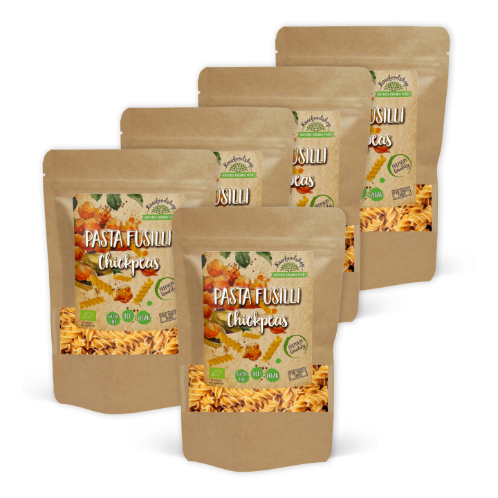 Pasta Fusilli Kikherne LUOMU 250g x 5 pakettia ryhmässä Raaka-aineet / Ruokakomero / Pasta & Nuudelit @ Rawfoodshop Scandinavia AB (P22268-SET5)