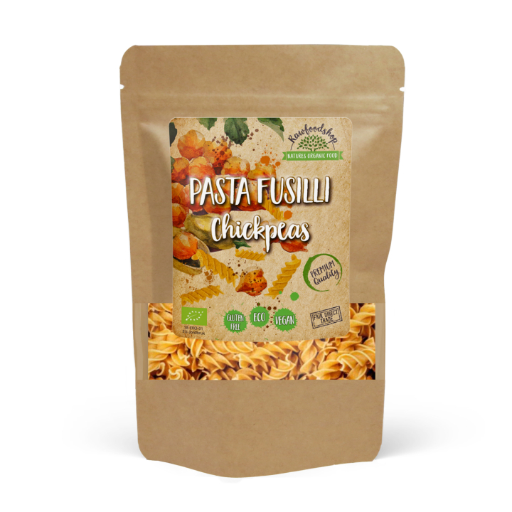 Pasta Fusilli Kikherne LUOMU 250g ryhmässä Raaka-aineet / Ruokakomero / Pasta & Nuudelit @ Rawfoodshop Scandinavia AB (P22268)