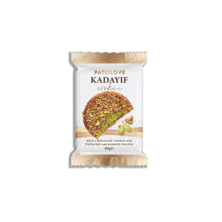 Täytetty Cookie Suklaa Pistaasikreemi 60g ryhmässä Raaka-aineet / Ruokakomero / Pikkuleivät @ Rawfoodshop Scandinavia AB (PATISLOVE04)