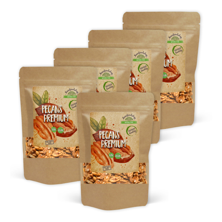 Premium pekaanipähkinät RAW 500g x 5 pakettia ryhmässä Raaka-aineet / Pähkinät / Pekaanipähkinät @ Rawfoodshop Scandinavia AB (PENO2-SET5)