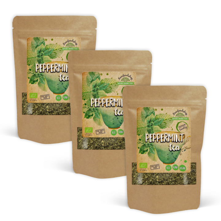 Piparminttu Tee LUOMU 100g x 3 pakettia ryhmässä Raaka-aineet / Juomat / Teet @ Rawfoodshop Scandinavia AB (PMT10-SET3)