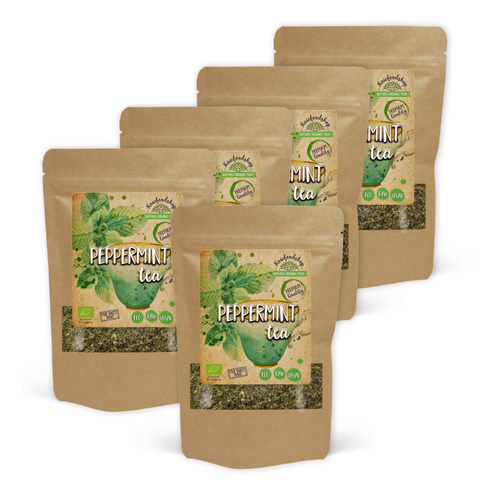 Piparminttu Tee LUOMU 100g x 5 pakettia ryhmässä Raaka-aineet / Juomat / Teet @ Rawfoodshop Scandinavia AB (PMT10-SET5)