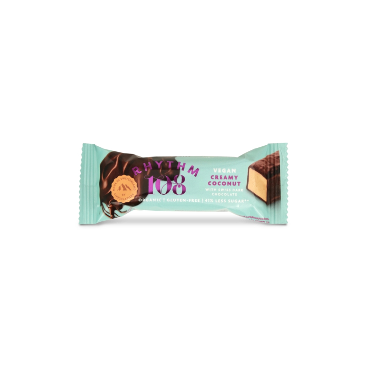 Tumma Suklaa Kookos Patukka LUOMU 33g ryhmässä Raaka-aineet / Karkkia & Suklaata / Suklaapatukat @ Rawfoodshop Scandinavia AB (R108CCSC01EU)