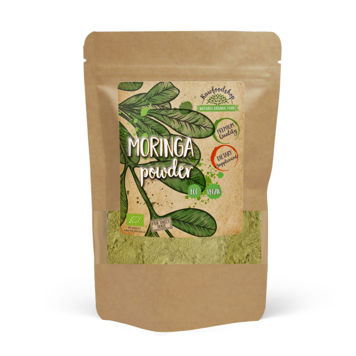 Moringa Jauhe LUOMU 250g ryhmässä Ravintolisät / Yrtit ja Kasvit / Yrtit @ Rawfoodshop Scandinavia AB (RAW00120013-250)