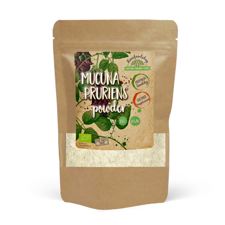 Mucuna Pruriens Jauhe LUOMU 125g ryhmässä Ravintolisät / Yrtit ja Kasvit / Yrtit @ Rawfoodshop Scandinavia AB (RAW00206)