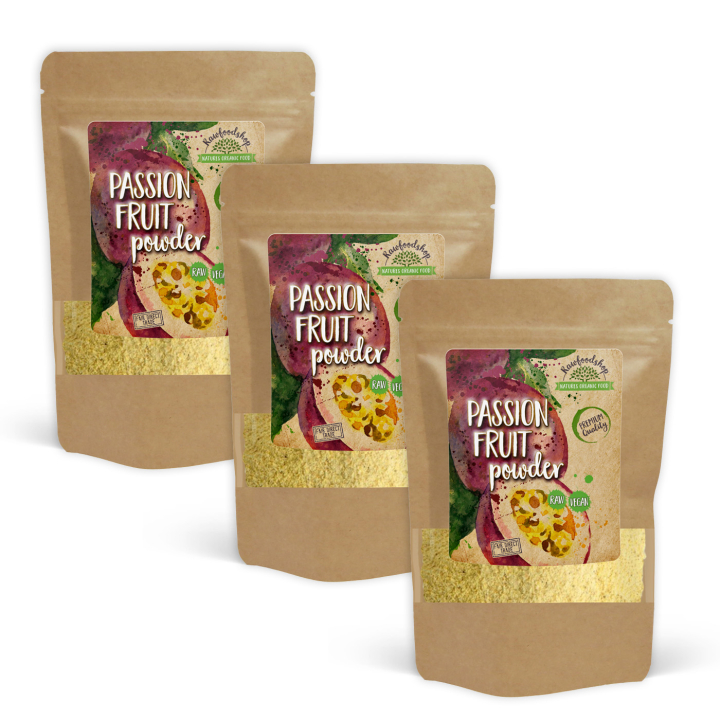 Passionhedelmäjauhe 125g x 3 pakettia ryhmässä Raaka-aineet / Hedelmät & Marjat / Hedelmäjauhe @ Rawfoodshop Scandinavia AB (RAW00219-SET3)