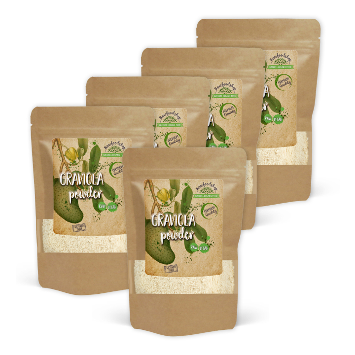 Graviola-jauhe 125g x 5 pakettia ryhmässä Raaka-aineet / Hedelmät & Marjat / Hedelmäjauhe @ Rawfoodshop Scandinavia AB (RAW053-SET5)