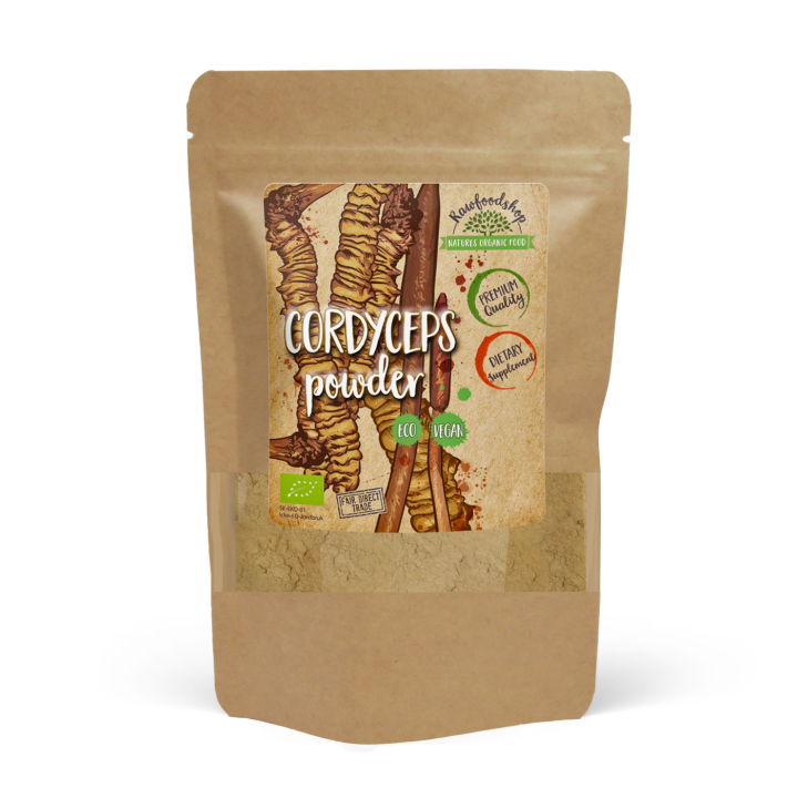 Cordyceps-jauhe LUOMU 125g ryhmässä Ravintolisät / Yrtit ja Kasvit / Sienet @ Rawfoodshop Scandinavia AB (RAW087)