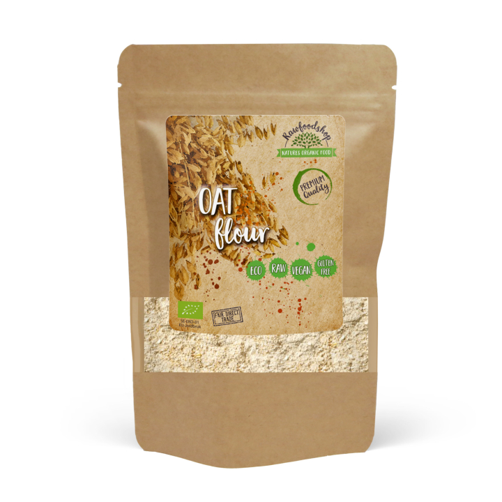 Gluteeniton Kaurajauho LUOMU 500g ryhmässä Raaka-aineet / Leipominen / Jauhot @ Rawfoodshop Scandinavia AB (RAW4579810)