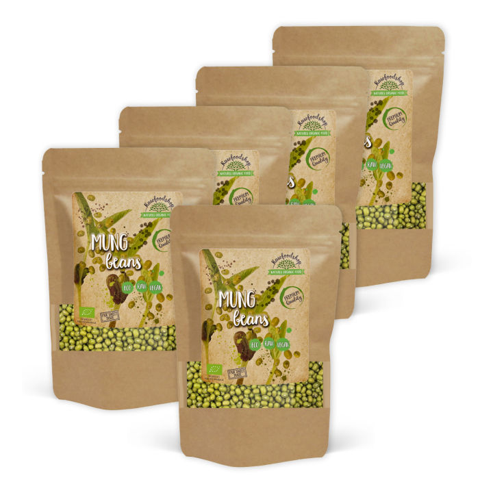 Mungpavut LUOMU 500g x 5 pakettia ryhmässä Raaka-aineet / Ruokakomero / Palkokasvit @ Rawfoodshop Scandinavia AB (RAW808098-SET5)