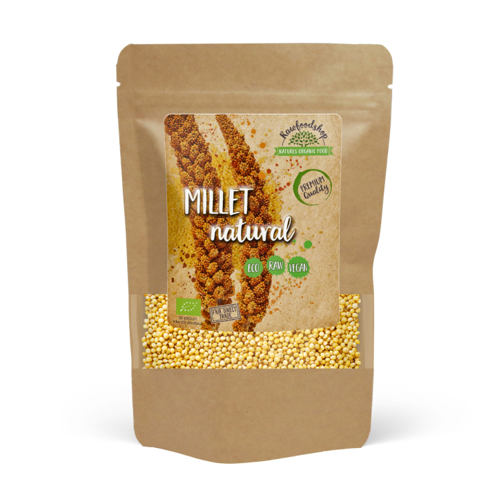 Hirssi LUOMU 500g ryhmässä Raaka-aineet / Terveysruoka / Siemenet @ Rawfoodshop Scandinavia AB (RAW878097)