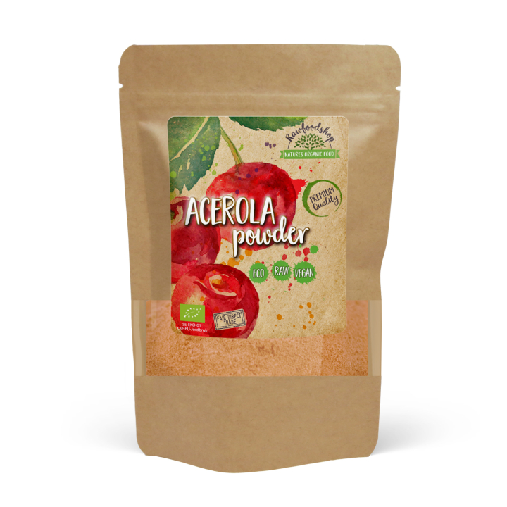 Acerola-jauhe LUOMU 250g ryhmässä Raaka-aineet / Hedelmät & Marjat / Hedelmäjauhe @ Rawfoodshop Scandinavia AB (RAW930-250)