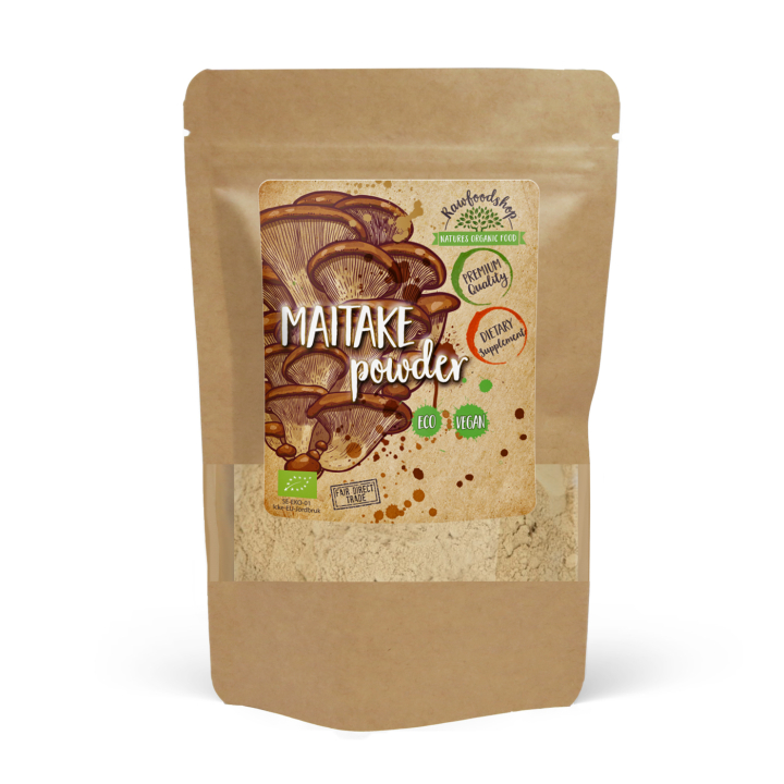 Maitake-jauhe LUOMU 125g ryhmässä Ravintolisät / Yrtit ja Kasvit / Sienet @ Rawfoodshop Scandinavia AB (RAW9301)