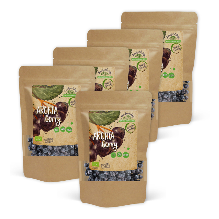 Aronianmarjat LUOMU 100g x 5 pakettia ryhmässä Raaka-aineet / Hedelmät & Marjat / Muu hedelmä ja marjat @ Rawfoodshop Scandinavia AB (RAW9456-SET5)