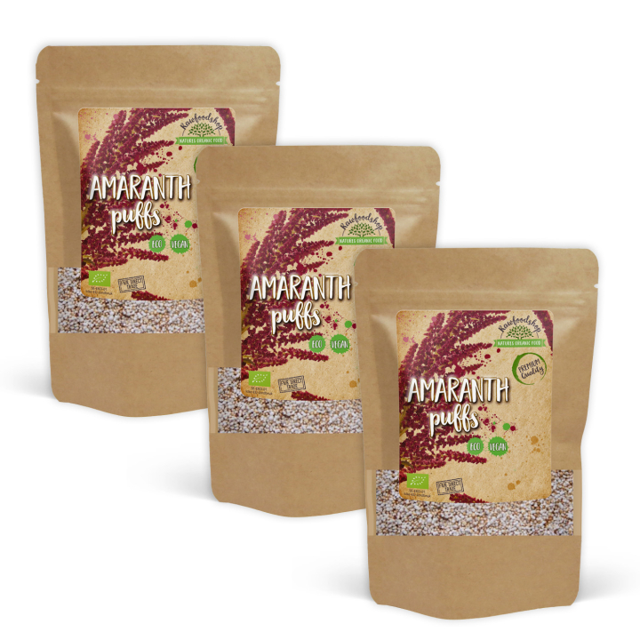 Amaranttipuffit LUOMU 200g x 3 pakettia ryhmässä Raaka-aineet / Leipominen / Viljat & Hiutaleet @ Rawfoodshop Scandinavia AB (RAWAMA001-SET3)