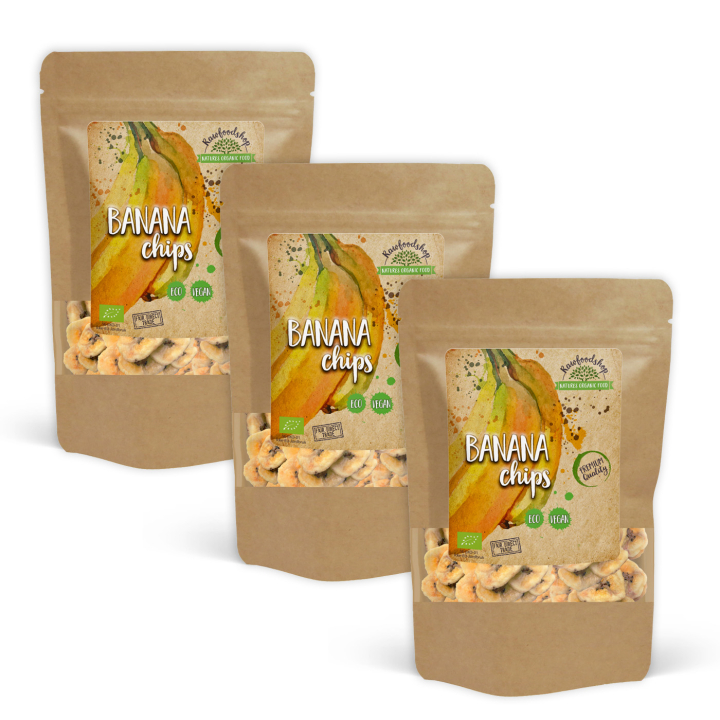 Banaanilastut LUOMU 100g x 3 pakettia ryhmässä Raaka-aineet / Hedelmät & Marjat / Banaani @ Rawfoodshop Scandinavia AB (RAWBANA100-SET3)