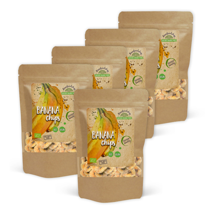 Banaanilastut LUOMU 100g x 5 pakettia ryhmässä Raaka-aineet / Hedelmät & Marjat / Banaani @ Rawfoodshop Scandinavia AB (RAWBANA100-SET5)