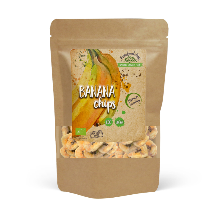 Banaanilastut LUOMU 100g ryhmässä Raaka-aineet / Karkkia & Suklaata / Välipalat @ Rawfoodshop Scandinavia AB (RAWBANA100)