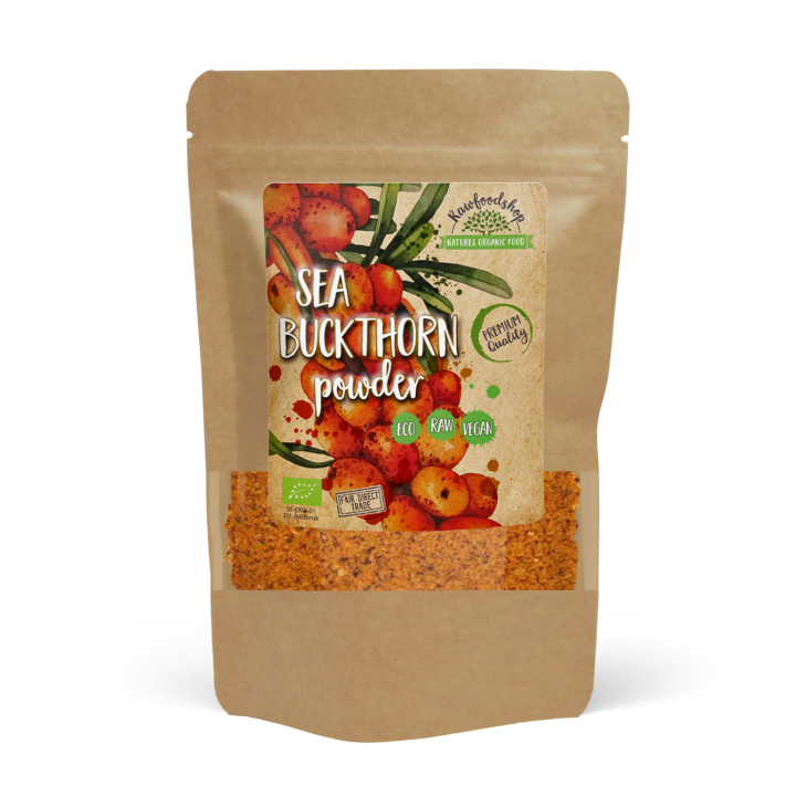 Tyrnimarjajauhe LUOMU 125g ryhmässä Raaka-aineet / Hedelmät & Marjat / Hedelmäjauhe @ Rawfoodshop Scandinavia AB (RAWFRUP003)