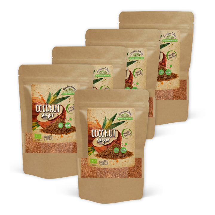 Kookossokeri LUOMU 1kg x 5 pakettia ryhmässä Raaka-aineet / Leipominen / Sokerointi @ Rawfoodshop Scandinavia AB (RAWKO001000-SET5)