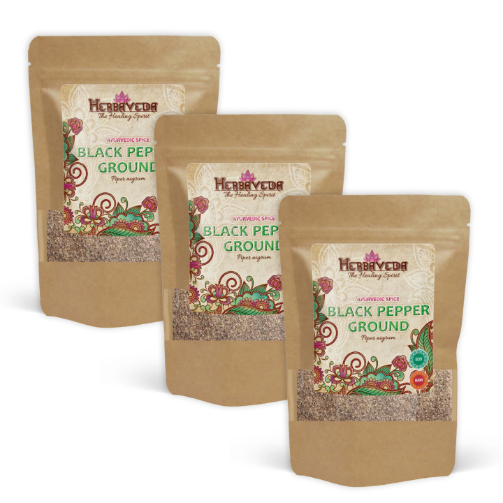 Mustapippuri Jauhettu LUOMU 50g x 3 pakettia ryhmässä Raaka-aineet / Ruokakomero / Mausteet & Suola @ Rawfoodshop Scandinavia AB (RAWKRY008-SET3)
