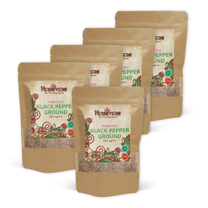 Mustapippuri Jauhettu LUOMU 50g x 5 pakettia ryhmässä Raaka-aineet / Ruokakomero / Mausteet & Suola @ Rawfoodshop Scandinavia AB (RAWKRY008-SET5)