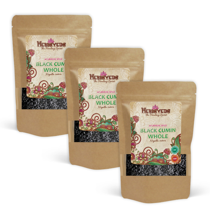 Mustakuminansiemenet LUOMU 100g x 3 pakettia ryhmässä Raaka-aineet / Ruokakomero / Mausteet & Suola @ Rawfoodshop Scandinavia AB (RAWNIG001-SET3)