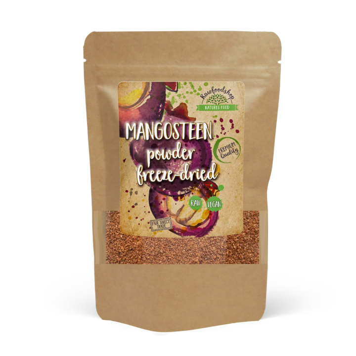 Mangostaanijauhe Pakastekuivattu 125g ryhmässä Raaka-aineet / Hedelmät & Marjat / Hedelmäjauhe @ Rawfoodshop Scandinavia AB (RAWPFRUP003VILD)