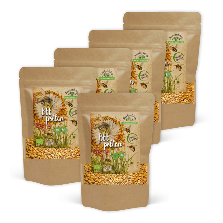 Mehiläisen siitepöly LUOMU 1kg x 5 pakettia ryhmässä Raaka-aineet / Leipominen / Sokerointi @ Rawfoodshop Scandinavia AB (RAWPOLL01-SET5)