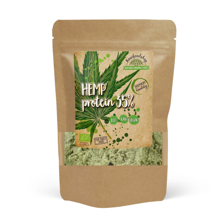 Hampuproteiini 35% LUOMU 500g ryhmässä Raaka-aineet / Terveysruoka / Proteiinijauhe @ Rawfoodshop Scandinavia AB (RAWPRO352)