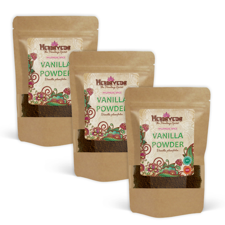 Vaniljajauhe LUOMU 10g x 3 pakettia ryhmässä Raaka-aineet / Ruokakomero / Mausteet & Suola @ Rawfoodshop Scandinavia AB (RBAK100901E-SET3)