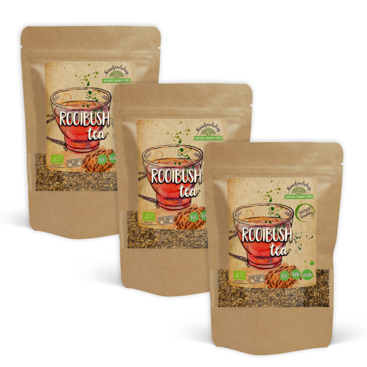 Rooibush Tee LUOMU 100g x 3 pakettia ryhmässä Raaka-aineet / Juomat / Teet @ Rawfoodshop Scandinavia AB (RBT10-SET3)