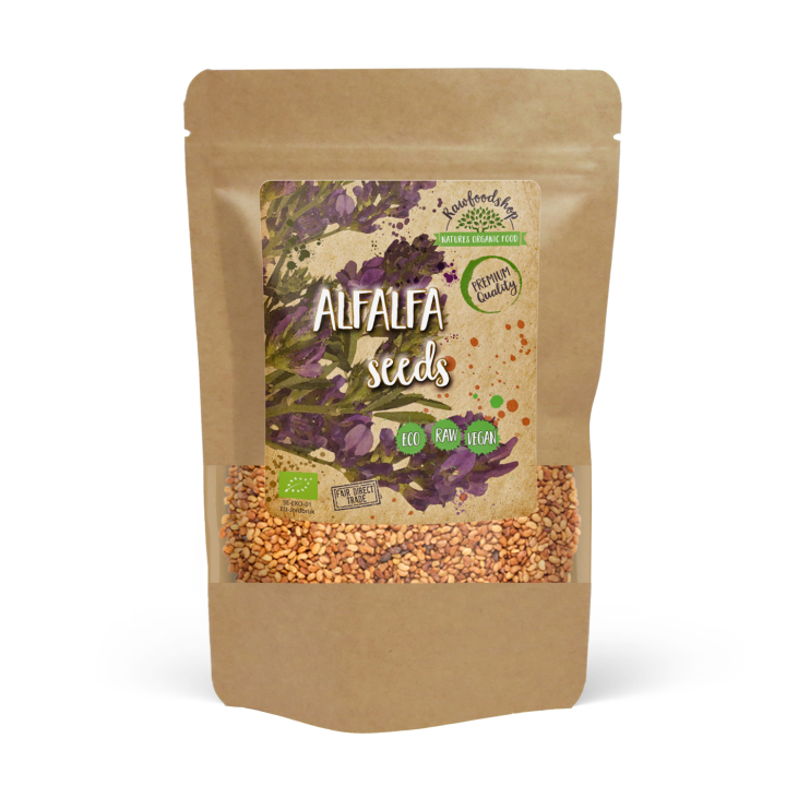 Alfalfansiemenet LUOMU 1kg ryhmässä Raaka-aineet / Terveysruoka / Idytetyt siemenet @ Rawfoodshop Scandinavia AB (RFRO00011L1)