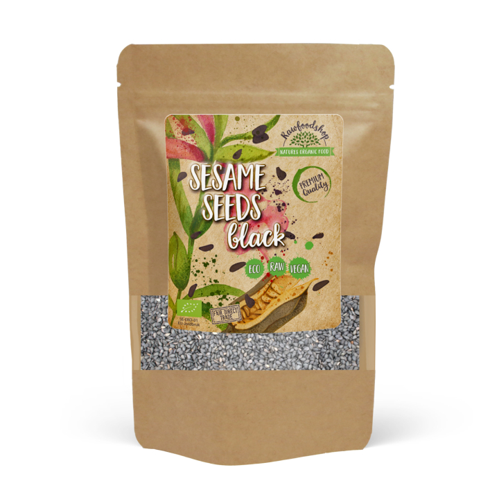 Seesaminsiemenet Mustat LUOMU 100g ryhmässä OUTLET 20-80% @ Rawfoodshop Scandinavia AB (RFRO100588E)